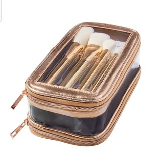 TARTE 5PC GOLDEN BRUSH SET W CASE